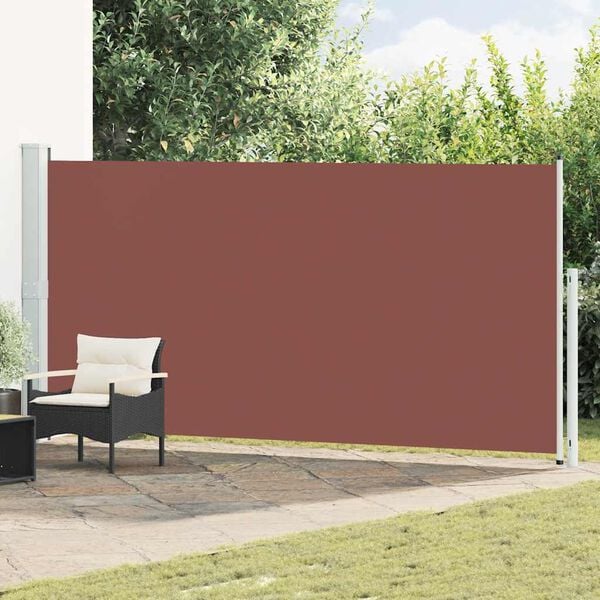 vidaXL Tuinscherm uittrekbaar 180x500 cm bruin