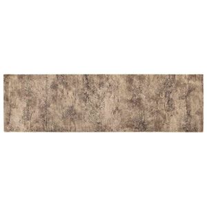 vidaXL Keuken Vloerkleed Bruin beton 150 x 45 cm 100% Polyamide