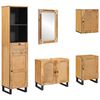 vidaXL Badkamer Sets 6 st Naturel Massief Mango Hout