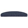 vidaXL Trapmatten Zelfklevend 10 stuks 65x21x4 cm Blauw Halfrond Groot