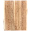 vidaXL Tafelblad 80x(50-60)x3,8 cm massief acaciahout