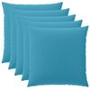 vidaXL Kussensloop 6 pcs HEERLEN Lichtblauw 60 x 60 cm Polyester
