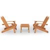 vidaXL 3-delige Loungeset Adirondack massief acaciahout