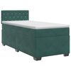 vidaXL Boxspringbed met matras Donkergroen 100 x 200 cm Fluweel
