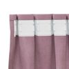 vidaXL Verduisterende gordijnen 2 pcs Donkerroze 140 x 140 cm Fluweel