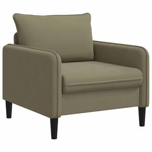 vidaXL XL fauteuil Kaki fluweel