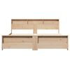 vidaXL Bedframe met hoofdeinde Bruin 180 x 200 cm Bewerkt hout