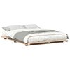 vidaXL Bedframe Bruin 160 x 210 cm Massief grenenhout