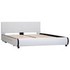vidaXL Bedframe met lades kunstleer wit 140x200 cm