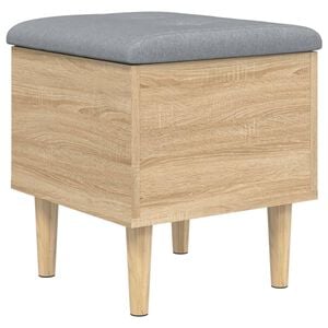 vidaXL Opbergbankje 42x42x46 cm bewerkt hout sonoma eikenkleurig