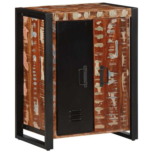 vidaXL Dressoir 55x35x70 cm massief gerecycled hout meerkleurig