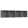 vidaXL Boekenkast / tv-meubel 143x30x36 cm grijs sonoma eikenkleurig