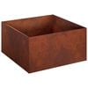vidaXL Plantenbak Roestkleurig 60 x 60 x 30 cm weervast staal
