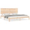 vidaXL Bedframe met hoofdbord massief hout