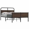 vidaXL Bedframe zonder matras bewerkt hout bruin eikenkleur 140x200 cm