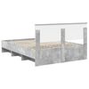 vidaXL Bedframe met hoofdeinde Beton Grijs 140 x 200 cm Bewerkt hout