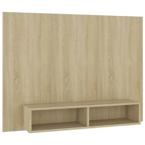vidaXL Tv-wandmeubel 120x23,5x90 cm bewerkt hout sonoma eikenkleurig