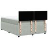 vidaXL Boxspring met matras fluweel lichtgrijs 140x190 cm