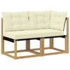 vidaXL Outdoor Midden- en Hoeksalon 2 st 2-zits