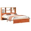 vidaXL Bedframe met opberghoofdeksel met plank Wasbruin 160 x 200 cm