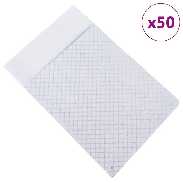 vidaXL Trainingspad voor Huisdieren Effen 50 pcs 90 x 60 cm