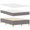 vidaXL Boxspringbed met matras met hoofdeinde Taupe 120 x 190 cm Stof