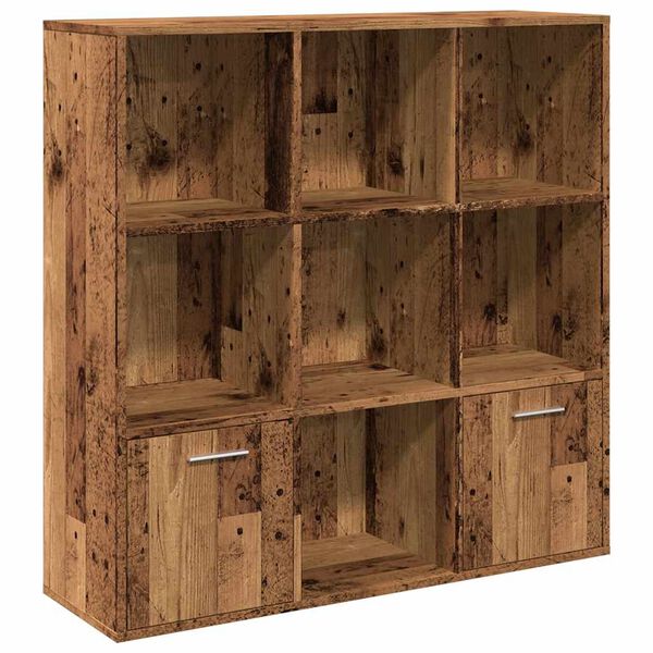 vidaXL Boekenkast 98x29x97,5 cm bewerkt hout oud houtkleurig