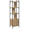 vidaXL Boekenkast Artisan Eiken 44,5 x 30 x 154,5 cm Bewerkt hout