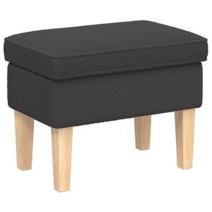 vidaXL Voetenbank Donkergrijs 55 x 35 x 41 cm Boucl&eacute;
