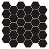 vidaXL Hexagon tegel 10 pcs Wit Grijs 30 x 30 cm Polyurethaan en PET