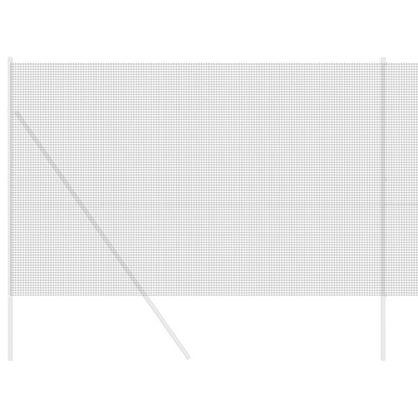 vidaXL Gelaste draadhek Grijs 1.6 x 10 m Staal