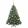 vidaXL Kunstkerstboom met 150 LED met standaard Groen 150 cm PE en PVC