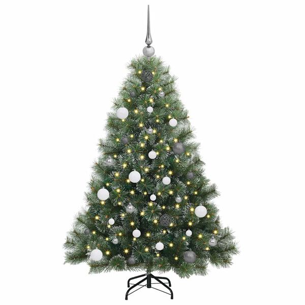 vidaXL Kunstkerstboom met 150 LED met standaard Groen 150 cm PE en PVC