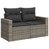 vidaXL Tuin Sofa Set 12 pcs Grijs Poly rattan en gepoedercoat staal