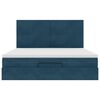 vidaXL Ottoman bed met matrassen en LED's 160x200cm fluweel