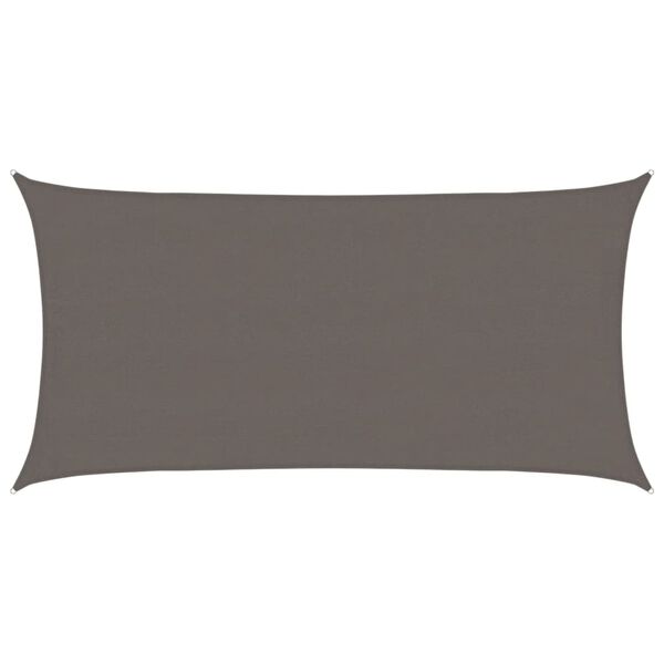 vidaXL Zonnezeil 160 g/m&sup2; 4x7 m HDPE antracietkleurig
