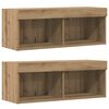 vidaXL Tv-meubelset 8 pcs artisanaal eikenkleurig Bewerkt hout
