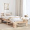 vidaXL Bedframe met hoofdeinde Naturel 80 x 200 cm Massief grenenhout
