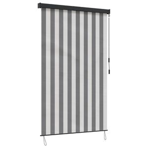 vidaXL Rolgordijn Antraciet en Wit 180 x 250 cm Stof en Aluminium