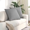 vidaXL Sofa Kussens 2 stuks Grijs 60 x 60 cm Stof