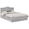 vidaXL Opslag bed met lade Grijs Sonoma 150 x 200 cm Bewerkt hout
