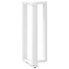 vidaXL Bartafelpoten 2 st T-vormig 40x35x(100-101) cm staal wit
