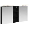 vidaXL Badkamerkastenset 3 st 130 x 14,5 x 70 cm Bewerkt hout