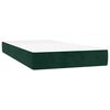 vidaXL Boxspring met matras fluweel donkergroen 90x200 cm