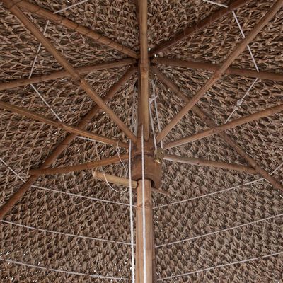 vidaXL Parasol van bamboe met dak van bananenbladeren 270 cm