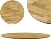 vidaXL Tafelblad rond 23 mm 700 mm massief eikenhout