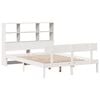 vidaXL Bed met boekenkast zonder matras grenenhout wit 120x200 cm