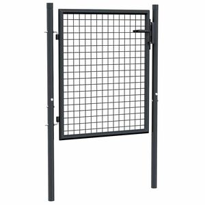 vidaXL Tuinhek van gaas gegalvaniseerd staal 100x75 cm grijs