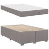 vidaXL Bedframe met matras Taupe 120 x 200 cm Stof