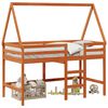 vidaXL Hoogslaper bedframe Waskleur Bruin 90 x 190 cm